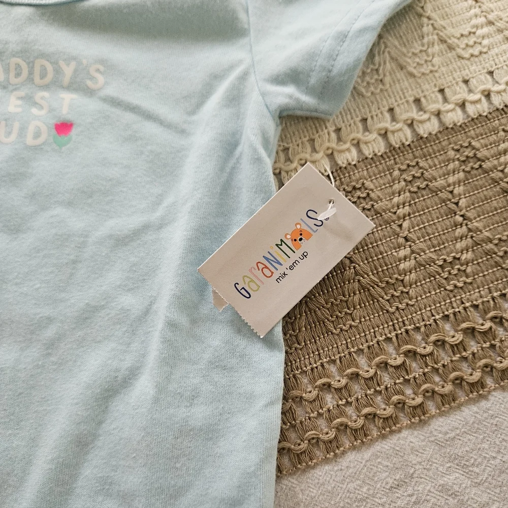 Garanimals Light Blue Baby Bodysuit Sz 6-9m
